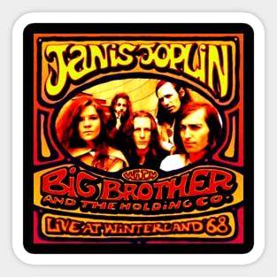 Big Brother And Janis Joplin Sticker